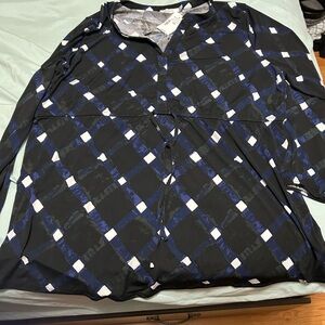 Ricki's Navy and Black Plaid Tunic